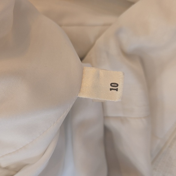 Vintage Travilla Short Sleeve Peplum Belted Dress Cream Womens Size 10 - Picture 12 of 12